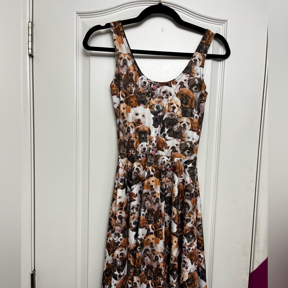 Blackmilk Clothing SHOW ME YOUR PUPPIES REVERSIBLE SKATER DRESS new tags small